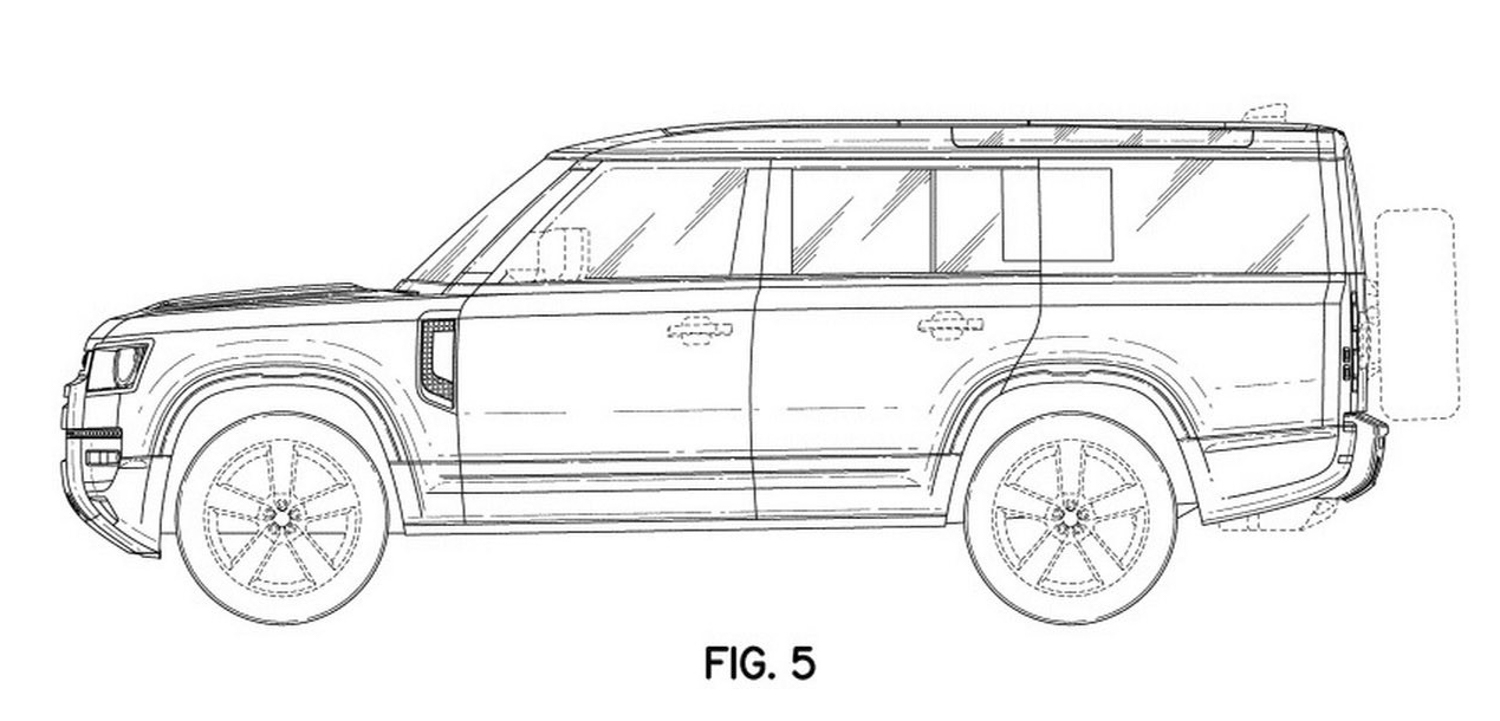 加长版路虎卫士专利图曝光 将今年8月底推出